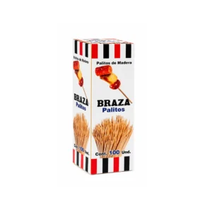 BRAZA MONDADIENTES X 100 PLTOS x (12 CAJITAS)