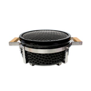 PARRILLA BBQ CERAMICO CON 3 PATAS 58CM NEGRO
