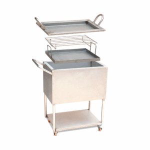Caja china acero inoxidable mediano