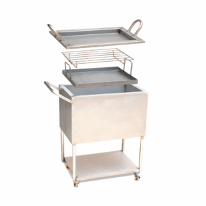 Caja china acero inoxidable grande